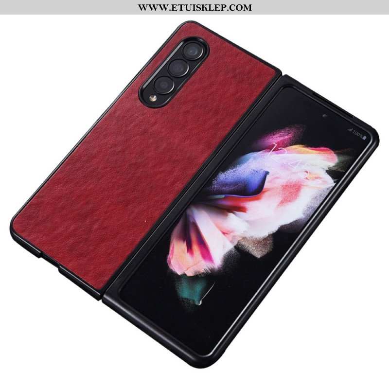 Etui do Samsung Galaxy Z Fold 4 Nylonowa Tekstura Ze Sztucznej Skóry